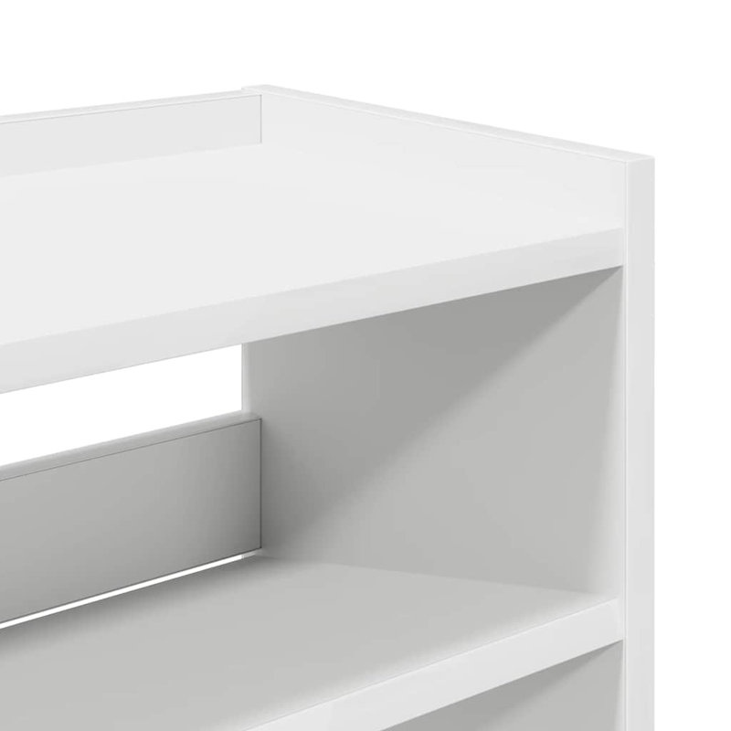 18 Pair Shoe Rack, White