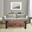 Table basse avec rangement de style traîneau