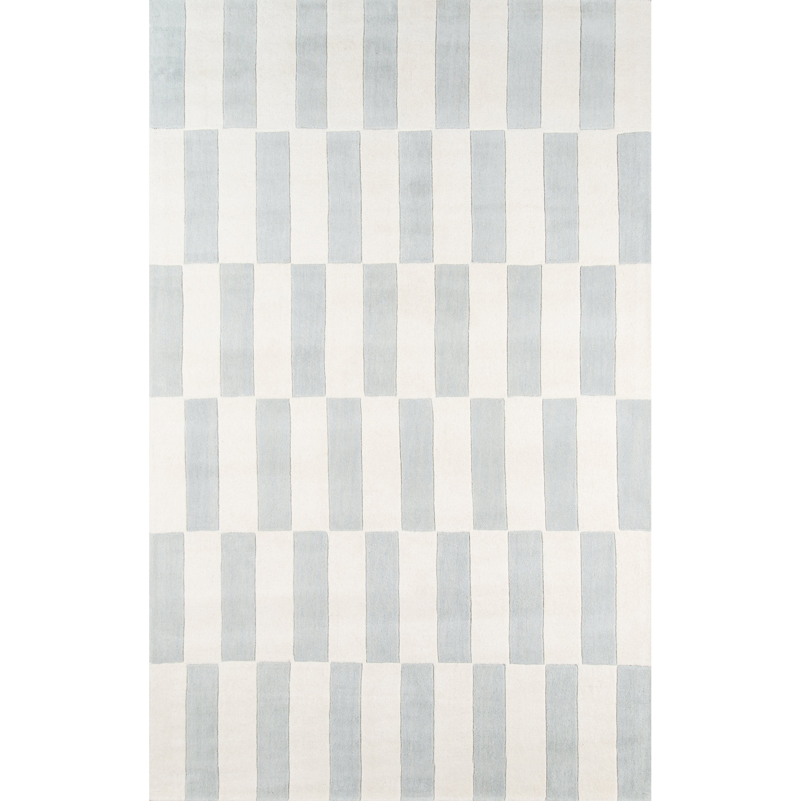 Delmar Hand Tufted Wool Gray Rug, Rectangle 3'6" x 5'6"