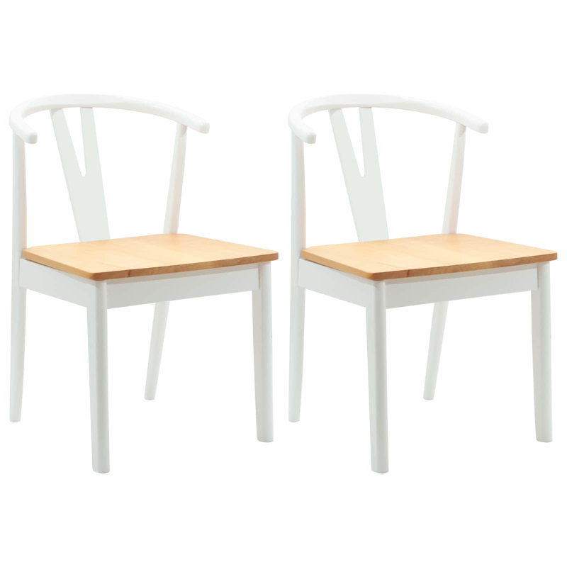 Tauhid Solid Wood Accent, White/Natural