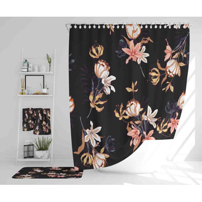 Neance Polyester Shower Curtain Set
