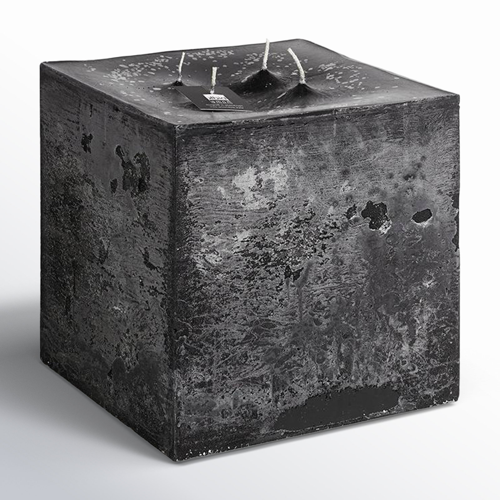 4-Wick Pillar Candle, Black