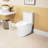 1.1/1.6 Toilet, Ceramic White, Elongated Comfort Height, & , Dependable Close Seat T039wt Steadfastly
