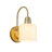 Armed Wall Sconce with Cream Glass Shade