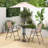 Carrisa 2 - Person Metal Patio Dining Set with Round Table