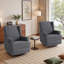 Upholstered 80 cm W Manual - Push Back Swivel Rock Glider Recliner-40811250
