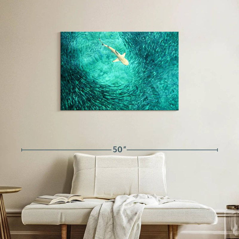 Brampt Shark Prey, 24" H x 36" W