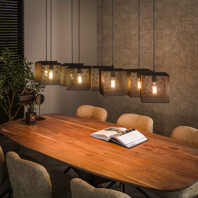 Daneille 8 - Light Satin Black Pendant