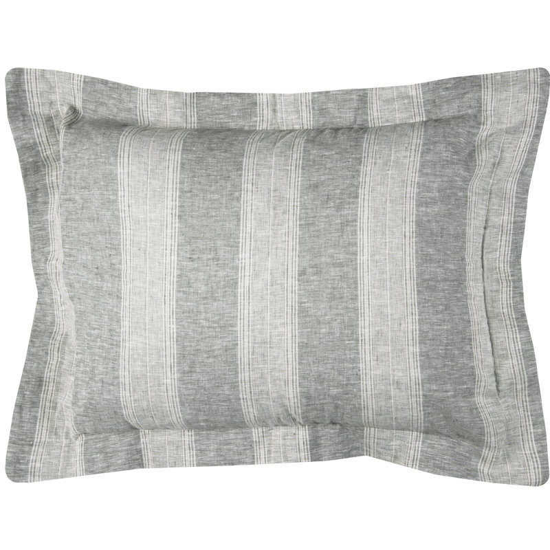 Drake Industrial 100% Linen Striped Duvet Cover
