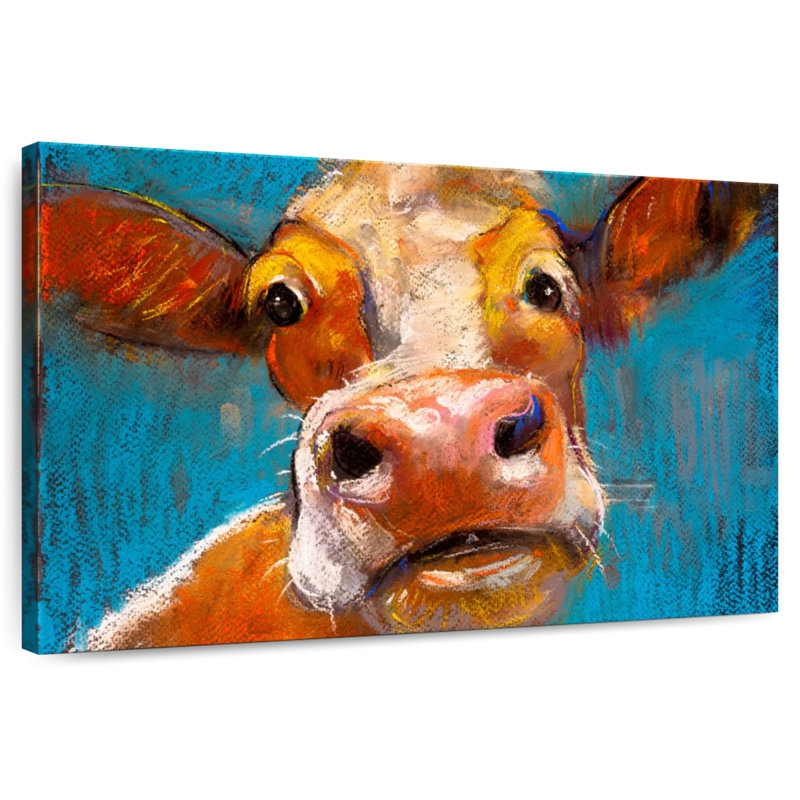 Brampt Yellow Cow, 32" H x 48" W