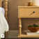 Solid Wood 4-Piece Spindle Vivienne  Bed With Two Walker Edison Easy Assembly 1-Drawer Nightstands And 6-Drawer Dresser