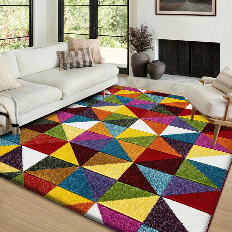 Hanzila Geometric Area Rug, Rectangle 160 x 230cm