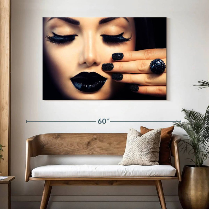 Shuttleworth Black Themed Makeup, 32" H x 48" W