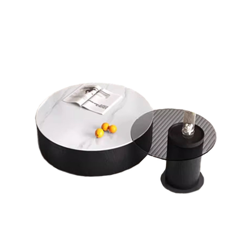 Table basse gigogne Danyalle, Noir, H 16,53 po x L 55,12 po x l 31,5 po