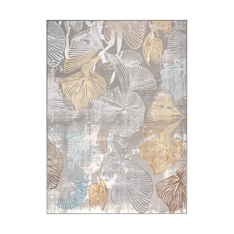 Floral Indoor Rug, Rectangle 7'7" x 11'2"