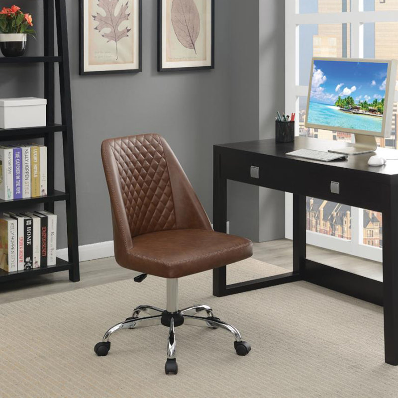 Chaise de bureau Backman, Brun