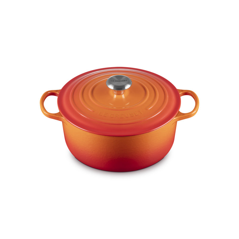 Le Creuset Signature Cast Iron 9-Piece Cookware Set, Artichaut, Flame