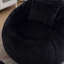 Très grand fauteuil à billes rond avec repose-pieds, support en mousse haute densité et tissu chenille doux pour un confort tout-âge.