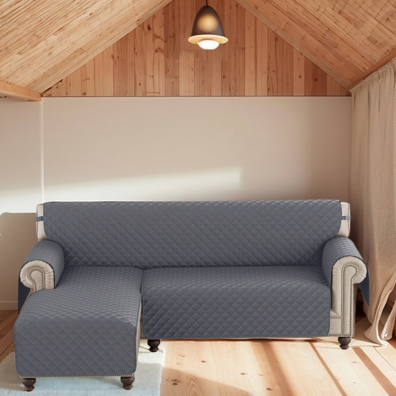 Housse de canapé réversible en forme de L - Housse de canapé modulaire Protection and Elegance, H 137 po x l 174 po
