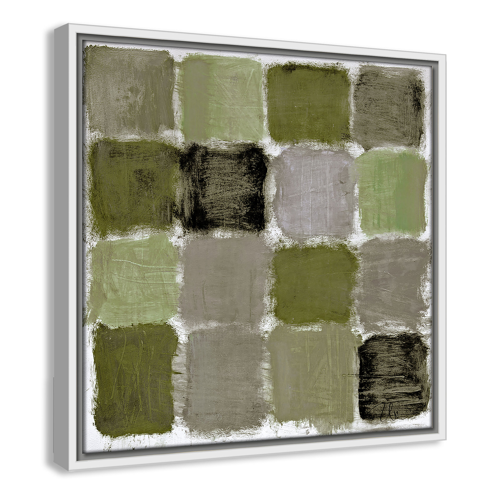 Powder Room Reflections Print by , 17.5" H x 17.5" W, White