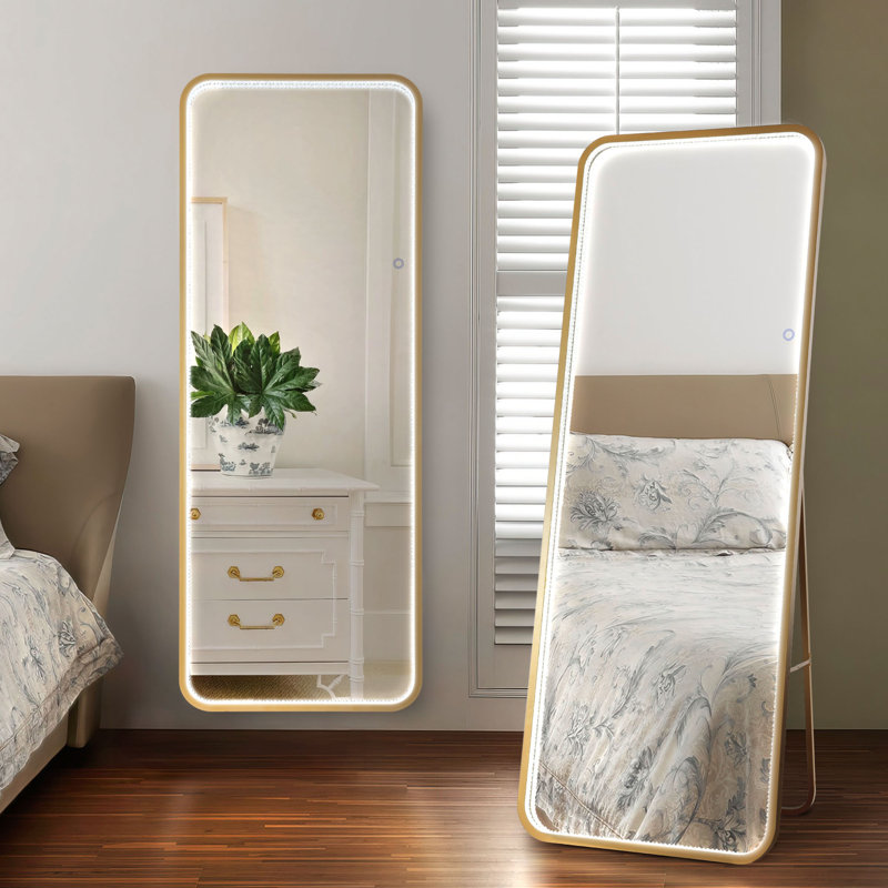Miroir pleine grandeur Barnerd, Peint or