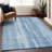 Premium Machine Washable Prisco Sky Rug-1578904901