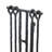Jetta Fire Poker-Hammered Black Iron
