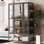 Grande vitrine en fer 67,25 po avec porte en verre et lumières DEL Armoire vitrée en acier pour collectionner des figurines