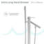 Robinet de baignoire autoportant Plaisir en chrome