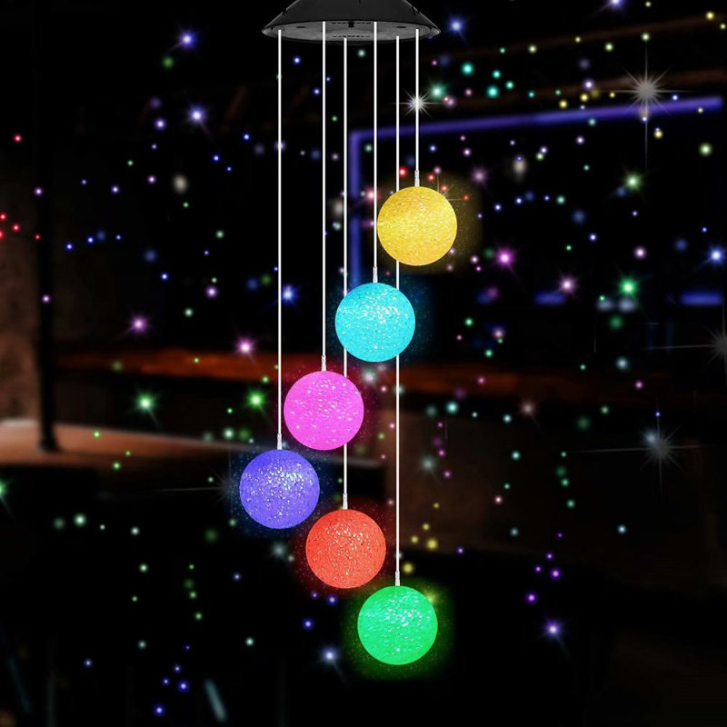 Solar Wind Chime Light Outdoor Waterproof LED Garden Decor Gifts for Mom Grandma
