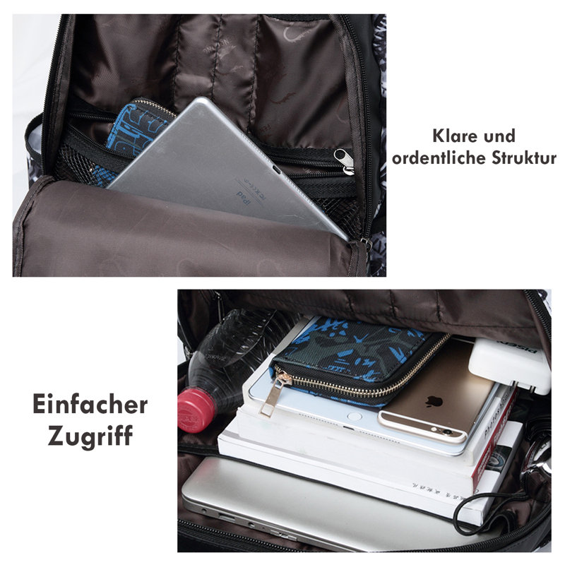 Polyester Picnic Backpack , Service for 1