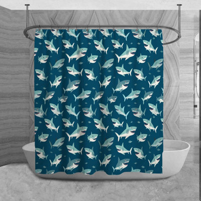 Swecha Microfiber Shower Curtain