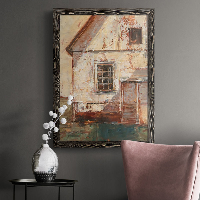 Sunlit Barn II, reproduction d'art sur toile, Noir, H 43,5 po x l 31,5 po x P 1 po