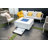 Bianco / Sofia 40" Outdoor Marble Porcelain Fire Table 60,000 BTU - Includes Fire Glass, Lid & PVC Cover-55252138-51683635