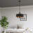 Lampert 3-Light Dimmable Drum Chandelier with Fabric Shade-1352379388