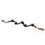 Porte-bougie brun avec guirlande Mango-406271764