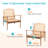 Indoor/Outdoor 5" Thick Deep Seating Cushion Set Seat/Back Cushion for Chairs Loveseats Sofas-111954908