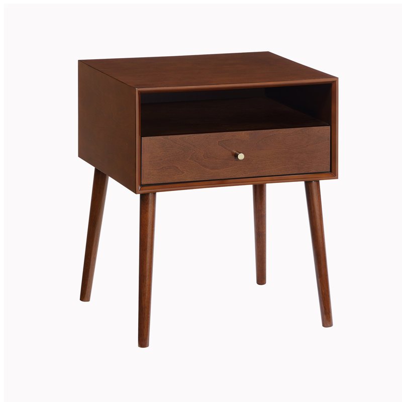 Domitilo Single with Storage, Walnut