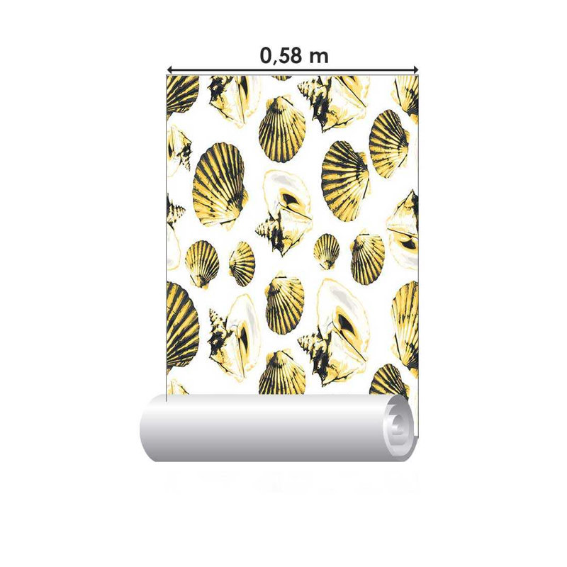 Rouleau de papier peint adhésif lisse L 126 po x l 24 po Narcisse