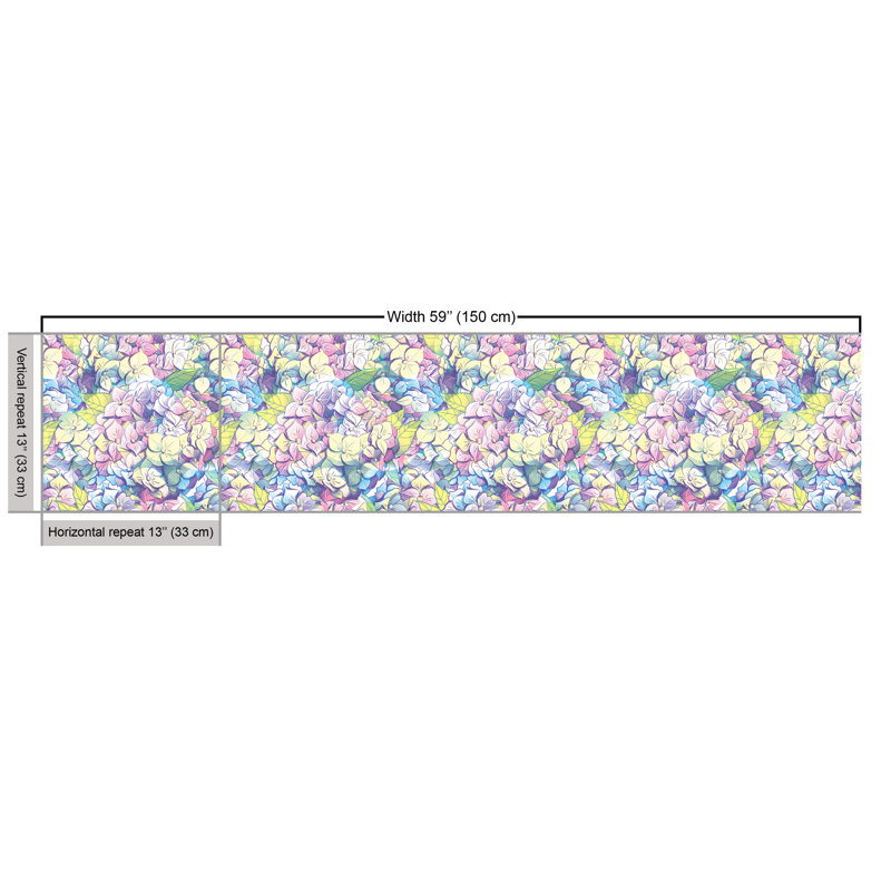 Chelzie Hydrangea Flowers Multi-Purpose Fabric