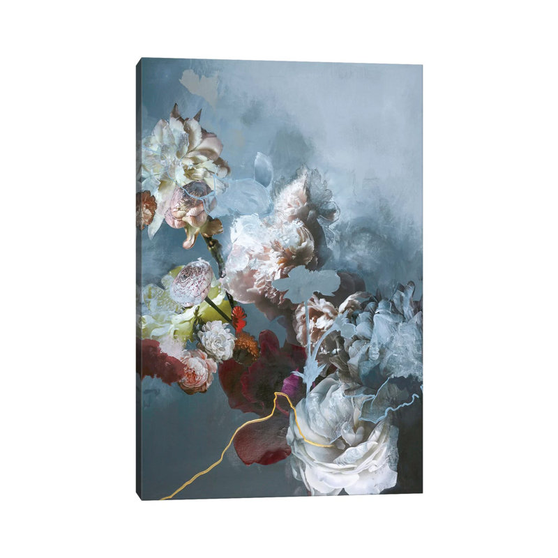 Haute Couture Blue - Painting on Canvas, Wrapped Canvas, 66.04cm H x 45.72cm W x 1.91cm D