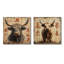 China China and Bull Ox I - Bull Wall Art - ensemble d'art mural moderne 2 pièces-1704940093-1704940095-1704940090