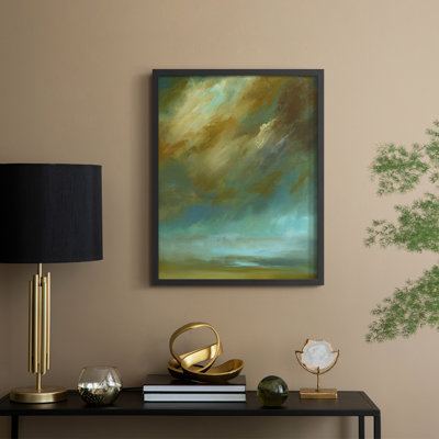 «Decembre Sky», reproduction encadrée - bois massif