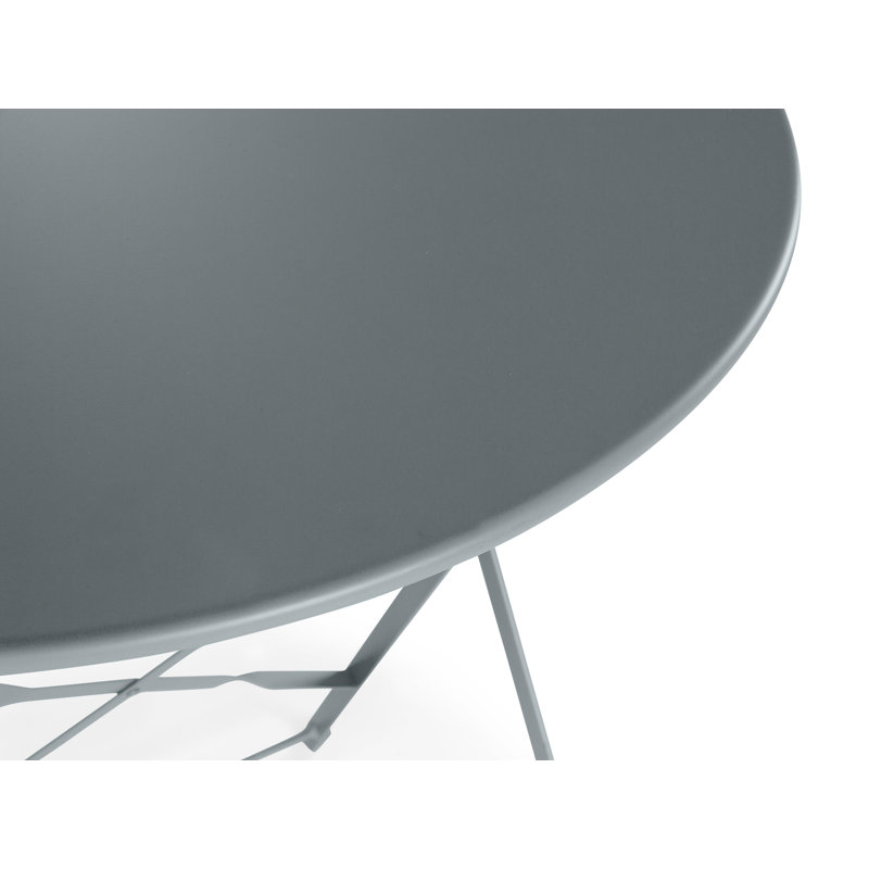 Wogina 2 - Person Patio Dining Set with Round Table, Grey