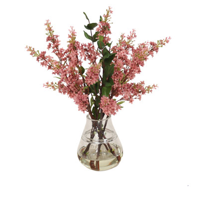 Polysilk Lilac Arrangement in Vase