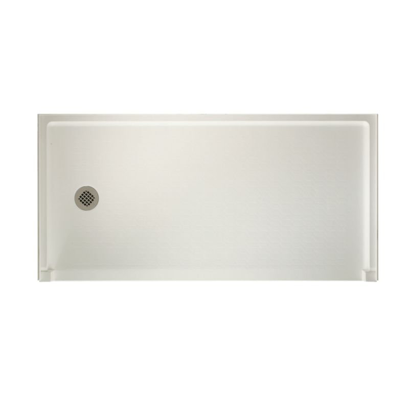 Base de douche 30" x 60" à simple seuil veritek, Bisque, Côté droit