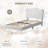 Modern Style Upholstered Twin/Full/Twin XL Daybed Frame for Kids, Twin Platform Bed with Adjustable Scallop Headboard-428272007
