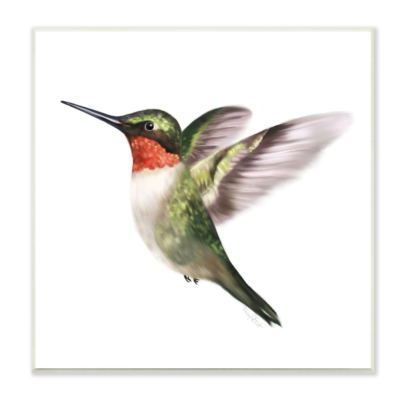 «Flying Hummingbird Wings Hovering», art décontracté par Studio Q