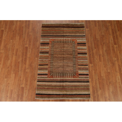 Tapis rayé Gabbeh 4 x 6