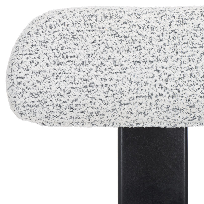 Chaise Thalle, Noir, Noir avec blanc